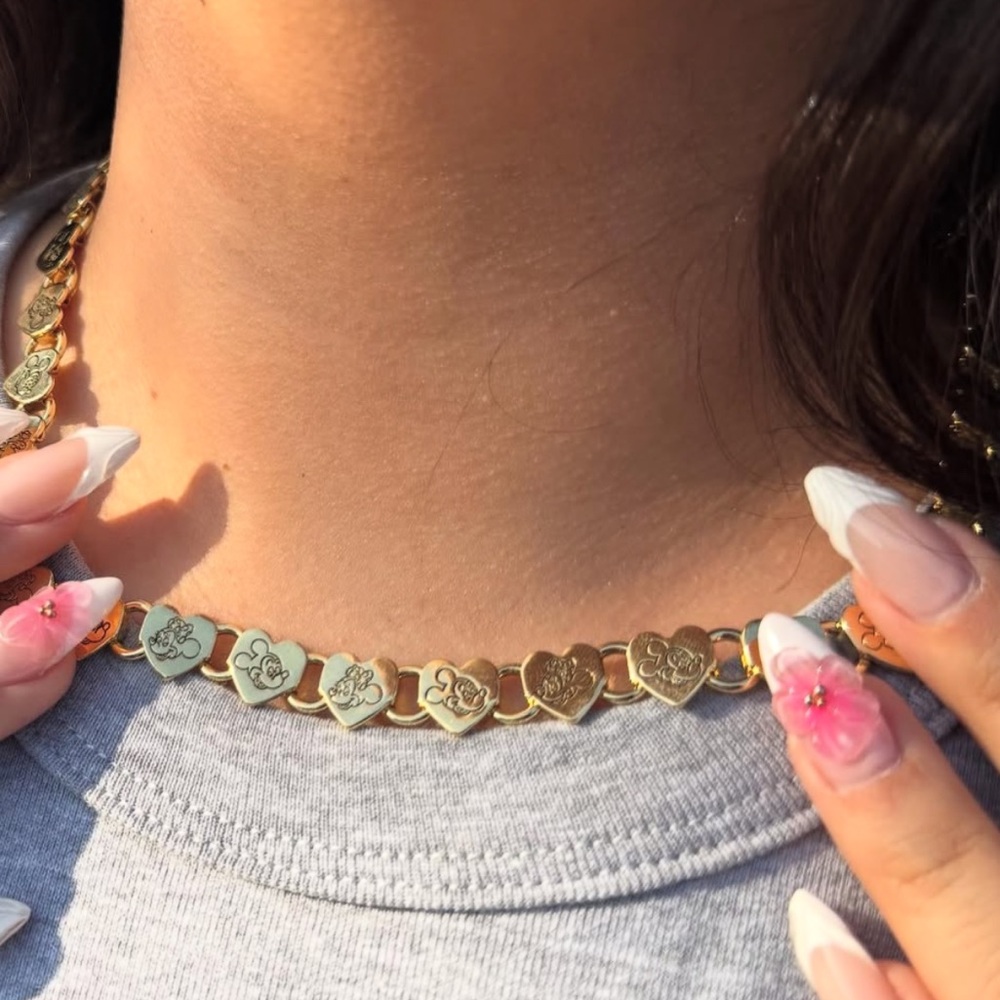 Gold Heart Disney Necklace